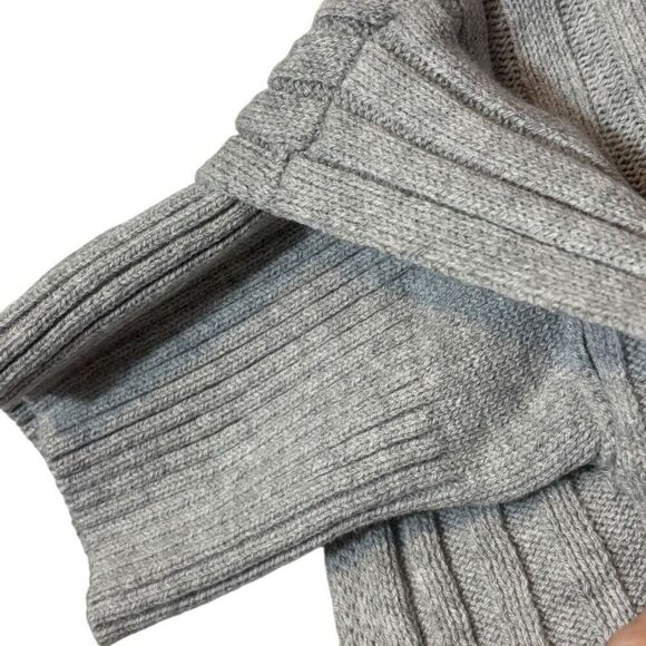 Simply Vera Vera Wang rib poncho gray sweater S/M - Picture 5 of 13